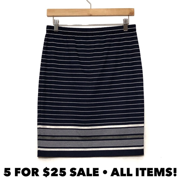 Max Studio Dresses & Skirts - Max Studio Striped Pull On Skirt